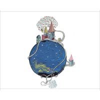 New World #245 - Giclée Kunstdruck/Poster Aquarell Gemälde Von Joanna Jensen von JoannaIllustration