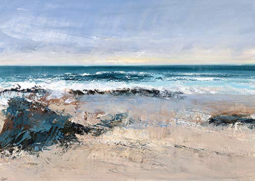Joanne Last 'Watching The Waves' Kunstdruck auf Leinwand, 85 x 120 cm Mehrfarbig von Joanne Last