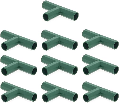 10PCS Steckverbinder Rohrverbinder Verbindungsstücke Verbindungsstücke PVC Eckverbinder Eckverbinder Für Gartenrahmen, 3-, 4-, 5-Wege-Rohrverbindung (19mm,3-Wege A) von Joayuezo
