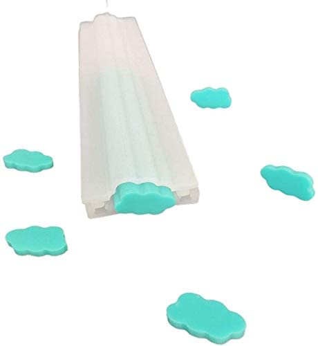 Joayuezo Tube Silikonformen Seifenform DIY Dessert Form Silikonform Rohrsäulenform für Handgemachte Seife, Gelee, Pudding, Kuchen Backwerkzeuge (Cloud) von Joayuezo