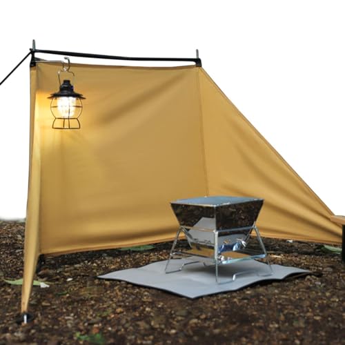 Campingtisch Windschutz, Wind Blocker Camping Feuer Windschutz, Windschutz Windschutz, Faltbare Tischwindschutzscheibe, Camping Windschutz für Picknick Outdoor Wind Wetter von Joberio