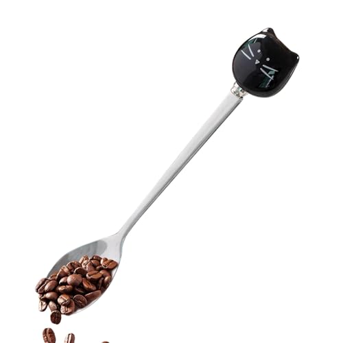 Eleganter Katzen-Kaffeelöffel, Kaffeelöffel, Tasse, Teelöffel – lustiger -/Dessertlöffel, Teelöffel zum Mischen von Milchshake, Zucker, Tee, Kaffee von Joberio