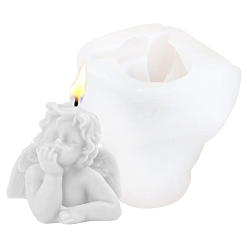 Engelskerzen-Form, niedliche Engel-Form, Baby-Engelsform, Silikonform für handgefertigte Schokolade, Dekoration, Gips, Aromatherapie, Seife, Harz Joberio von Joberio