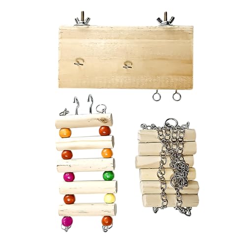 Holz Sitzstange Leiter Schaukel - Holzplattform mit Kletterleiter | Vogelsitzstangen für Käfig Naturholz | Sittich Sitzstange Leiter Schaukel | Vogelkäfig Leiter Sitzstange für Sittich Holz Sitzstange Leiter Schaukel - Holzplattform mit Kletterleiter | Vogelsitzstangen für Käfig Naturholz | Sittich Sitzstange Leiter Schaukel | Vogelkäfig Leiter Sitzstange für Sittich von Joberio