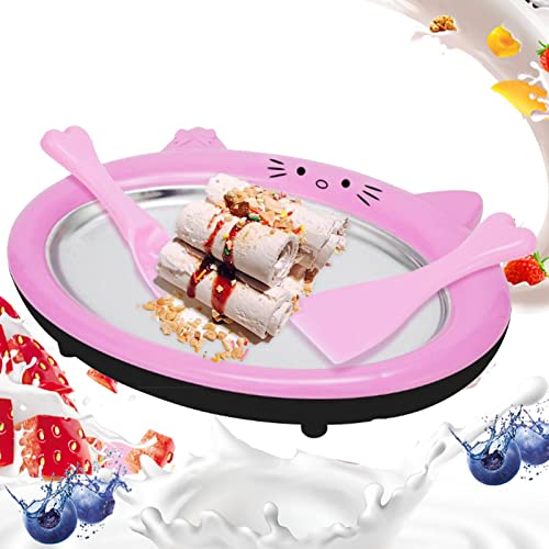 Ice Cream Roll Maker, 30.0 cm Fun Ice Cream Roller Pan Lightweight Food Grade Stainless Steel Handmade Ice Cream Maker Plate with 2 Spatulas for Freezing Yogurt Sorbet Gelato Ice Cream Roll Maker, 30.0 cm Fun Ice Cream Roller Pan Lightweight Food Grade Stainless Steel Handmade Ice Cream Maker Plate with 2 Spatulas for Freezing Yogurt Sorbet Gelato von Joberio