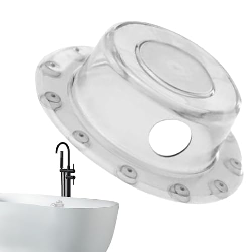 Joberio Badewannen-Überlauf-Abdeckung, Badewannen-Überlauf-Stopper, Badewannen-Abflussstopfen mit Saugnapf, Badewannen-Überlauf-Ablaufabdeckung mit Saugnapf, transparente Badewannen-Überlaufabdeckung, Joberio Badewannen-Überlauf-Abdeckung, Badewannen-Überlauf-Stopper, Badewannen-Abflussstopfen mit Saugnapf, Badewannen-Überlauf-Ablaufabdeckung mit Saugnapf, transparente Badewannen-Überlaufabdeckung, von Joberio