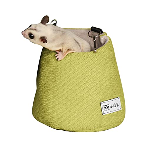 Joberio Eichhörnchen-Hängematte | Meerschweinekorb Warmbett | Zuckerbeutel Bett Kleintiere Abnehmbare Nestmatte für Hamster Syrischer Hamster Sack Schaukel Bett von Joberio