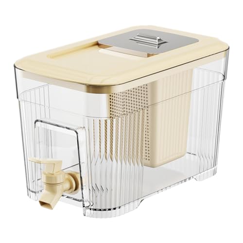 Kühlschrank Wasserspender, 6L Kühlschrankspender mit Zapfhahn Lebensmittelqualität Getränkespender für Kühlschrank Wasserbehälter Saftspender mit Deckel für heißen Tee, Kaffeemilch, Partys Kühlschrank Wasserspender, 6L Kühlschrankspender mit Zapfhahn Lebensmittelqualität Getränkespender für Kühlschrank Wasserbehälter Saftspender mit Deckel für heißen Tee, Kaffeemilch, Partys von Joberio