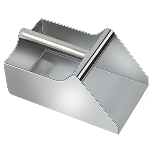 Lebensmittelschaufel – Eisportionierer | Edelstahl Lebensmittelschaufel | 25 x 14,5 x 12 cm Metallschaufel mit Griff | Kaffeebohnen, Lebensmittel, Süßigkeiten, Mehl, Popcornschaufel | kleine von Joberio