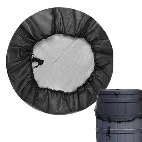 Netzabdeckung Für Regentonne, 60/90/100 cm Durchmesser, Eimer-Netzabdeckung Mit Gummiband, Wasserauffangeimer-Schutz, Garten-Wasserauffangeimer, Regentonnennetz, Regentonne-Abdeckung Für Den Garten von Joberio