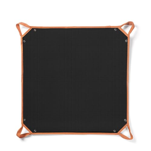 Quadratische Feuerschalenmatte, Silikonbeschichtung Feuerstelle Ma, Seitlich Unter Grillmatte Mit Griff, Grillen Feuerfeste Pad, Hitzebeständige Silikonmatte Für Feuerstellen von Joberio