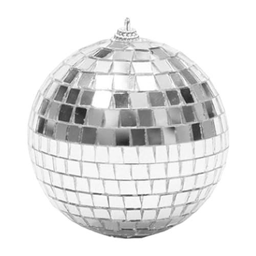 Reflektierende Spiegelkugel, Silberne Hängende Discokugeln, Discokugel-Ornament Für Disco-Themenparty, Hängende Spiegel-Discokugel-Ornamente Für Hochzeit, Zuhause von Joberio