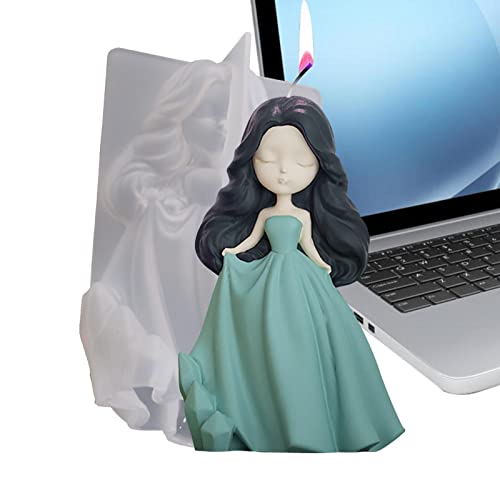 Silikonform für kleine Mädchen, 3D-Silikonform für kleine Prinzessinnen, Kerzenform, Fondant, Schokolade, Kuchen, Dekoration, Backen, Gebäck, Werkzeuge, Harzform Joberio von Joberio