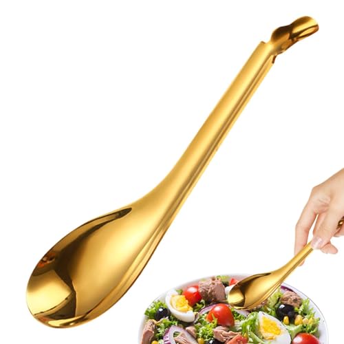 Spherification Spoon, Stainless Steel Caviar Maker Box, Culinary Plating Spoon, Spherification Bar Spoon, Salat Fruit Slotted Spoon, Cooking Kitchen Tool Cuisine Strainer, Caviar Spoon for Strainer von Joberio
