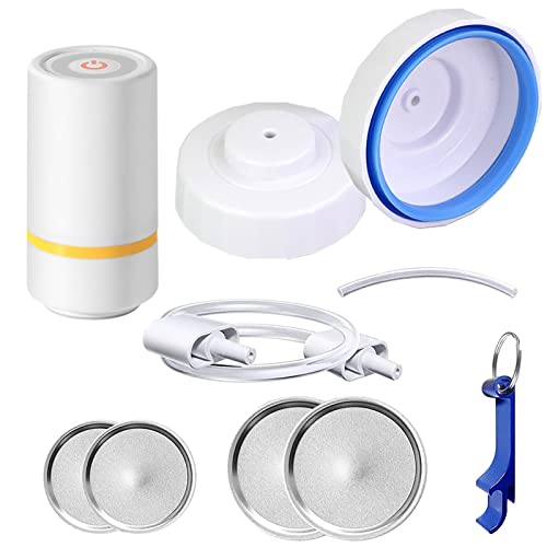 Vakuumiergerät für Gläser, 14 cm, elektrisches Handpumpen-Set für Einmachgläser, leichtes Einmachglas-Versiegelungs-Set, Vakuum-Sicherung für Lebensmittel, Vakuumversiegelungsbehälter für normale Vakuumiergerät für Gläser, 14 cm, elektrisches Handpumpen-Set für Einmachgläser, leichtes Einmachglas-Versiegelungs-Set, Vakuum-Sicherung für Lebensmittel, Vakuumversiegelungsbehälter für normale von Joberio