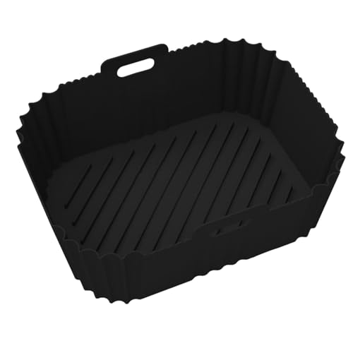 Wiederverwendbarer Backblechkorb, rechteckiger Silikon-Airfritteusen-Einsatz, Küche, Lebensmittelqualität, sichere Luftfritteusen-Auskleidung, Luftfritteusenkorb, Zubehör für Luftfritteuse, Ofen von Joberio