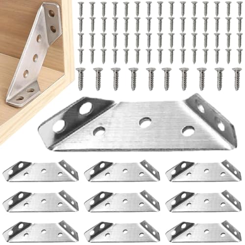 Winkelstrebe Möbelverbinder Edelstahl Eckverbinder Möbel Stuhl Halterung Klammer Schubladenschrank Metall Eckwinkel Kleine Rechtwinklige Halterung Verbinder für Möbel Türen von Joberio