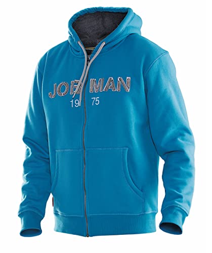 JOBMAN Hoodie 5154 Blau, Größe M von Jobman Workwear