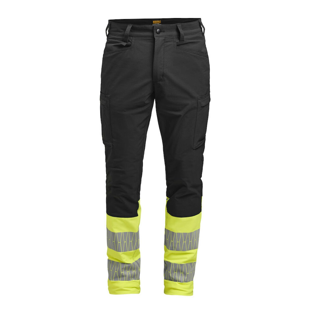 Jobman 2329 Damen-Servicehose Stretch Hi-Vis D36 Schwarz / Gelb von Jobman Workwear