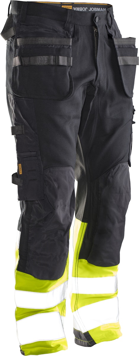 Jobman Bundhose Core Stretch Hi-Vis mit Hängetaschen 2134 9921 c58 von Jobman Workwear