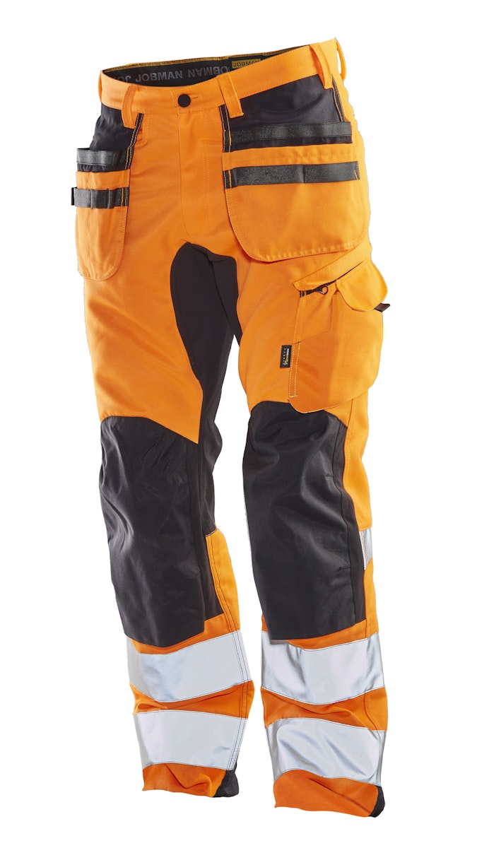 Jobman Bundhose Stretch Hi-Vis mit Hängetaschen 2240 3199 c62 von Jobman Workwear