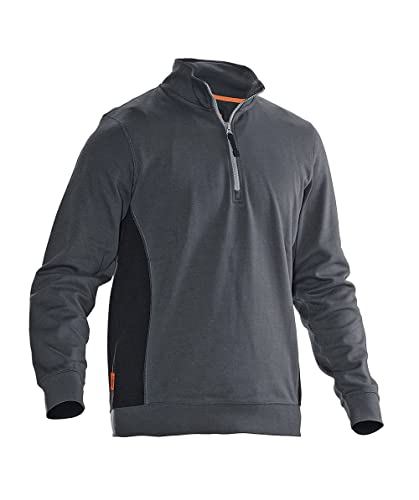 Jobman Sweatshirt 5401 Grau/Schwarz Gr. S von Jobman Workwear