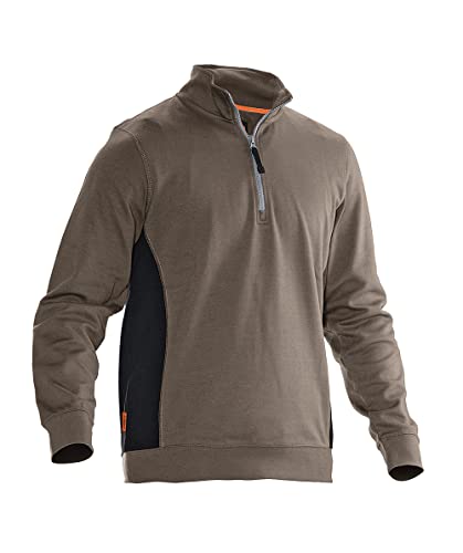 Jobman Sweatshirt 5401 Khaki/Schwarz Gr. XL von Jobman