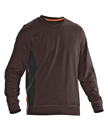 Jobman Sweatshirt 5402 Braun/Schwarz Gr. M von Jobman Workwear