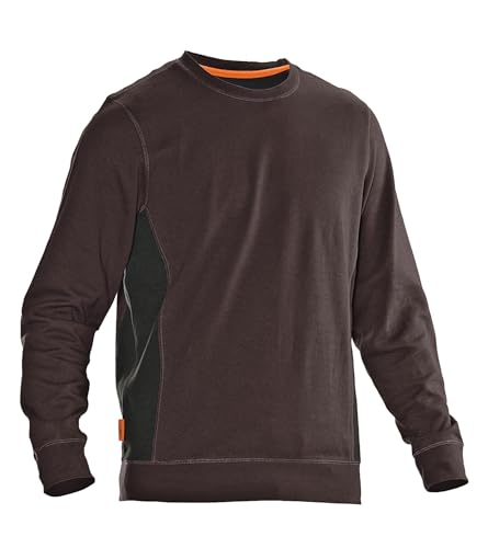 Jobman Sweatshirt 5402 Braun/Schwarz Gr. M von Jobman