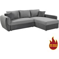 Ecksofa grau anthrazit B/H/T: ca. 247x82x178 cm