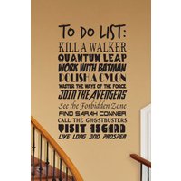 Geek To Do List V3 Wandtattat Von Individualisierbar Fantasy Geekery Storybook Magie Märchen Kinderzimmer von JobstCo