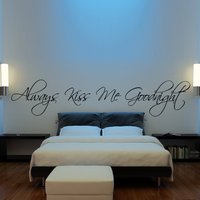 Immer Kiss Me Goodnight Wall Decal - Master-Schlafzimmer Wohnzimmer Flur Hochzeit Geschenk Engagement Partei Gefallen Liebe von JobstCo