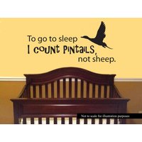 Um Schlafen Zu Gehen Ich Stockenten Nicht Schafe Zählen-Enten Wall Decal-Junge Mädchen Nursery Und Baby Aufkleber, Jagd Kinder Zimmer Decal von JobstCo