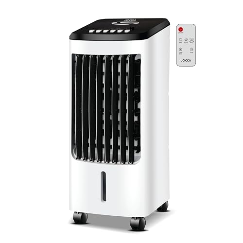 JOCCA – Kaltklimaanlage mit Fernbedienung/80-W-Klimaanlage und Ionisator/3 Geschwindigkeiten/7-Stunden-Timer/2 Kältemittelflaschen von Jocca