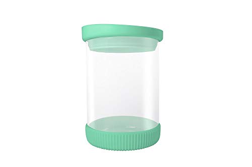 Jocca 4546 Glasflasche mit Tape luftdicht Silikon, 480 ml, Grün, Einheitsgröße von Jocca