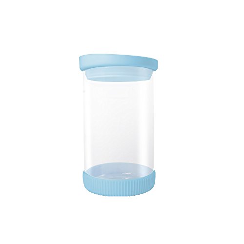 Jocca Container 810 ml, Glas und Silikon, Blau, 20 x 15 x 5 cm von Jocca