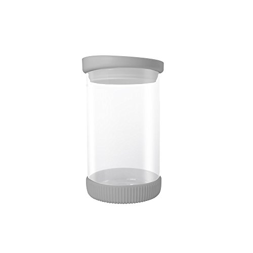 Jocca Container 810 ml, Glas und Silikon, grau, 20 x 15 x 5 cm von Jocca