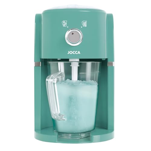 Jocca Elektrische Slushy-Maschine | Edelstahlklingen | Fassungsvermögen 1,1 l | leicht zu reinigen | Türkisfarben | Zerkleinert und Mischen von Eis Jocca Elektrische Slushy-Maschine | Edelstahlklingen | Fassungsvermögen 1,1 l | leicht zu reinigen | Türkisfarben | Zerkleinert und Mischen von Eis von Jocca