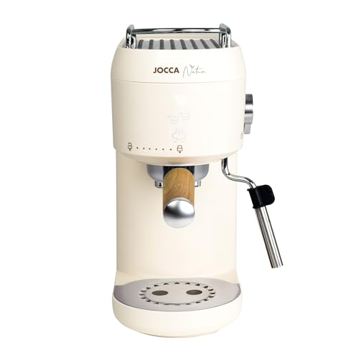 Jocca - Espressomaschine 20 bar mit Dampfgarer, 1400 W, Tank 1 l, beleuchtete Touch-Tasten, Tassenwärmer und Thermoblock für schnelles Aufheizen von Jocca