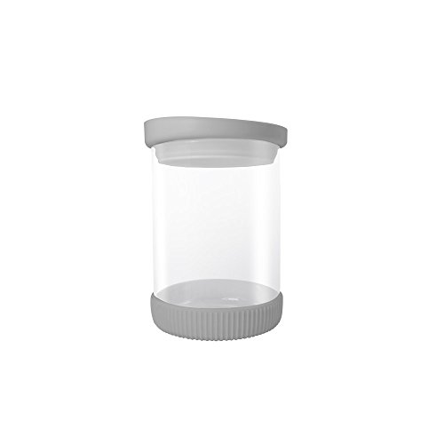 Jocca Kristall Container 480 ml, Glas und Silikon, grau, 20 x 15 x 5 cm von Jocca