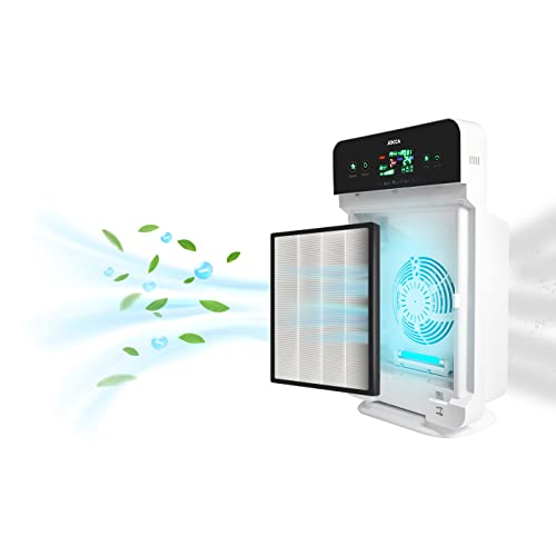 Jocca Luftreiniger mit HEPA-Filter für saisonale Allergien, fängt und entfernt Allergene, HEPA 13-Filter, Timer und Programmierer, inklusive Fernbedienung, bis zu 30 m², UV-Licht Jocca Luftreiniger mit HEPA-Filter für saisonale Allergien, fängt und entfernt Allergene, HEPA 13-Filter, Timer und Programmierer, inklusive Fernbedienung, bis zu 30 m², UV-Licht von Jocca