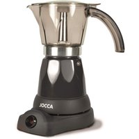 Jocca elektrische Espresso Kaffeemaschine in schwarz für bis zu 6 Tassen mit 360° drehbarem Kopf von Jocca
