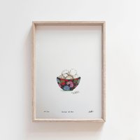 Reiskugeln Kunstwerk - Reis Schalen | Indonesisch Lebensmittel Kindheit Erinnerungen Aquarell Wand-Kunst Giclée-Druck Reiskugeln Kunstwerk - Reis Schalen | Indonesisch Lebensmittel Kindheit Erinnerungen Aquarell Wand-Kunst Giclée-Druck von JocelinKMeredithArt