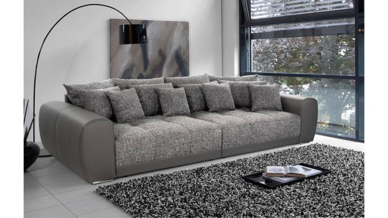 Jockenhöfer Gruppe Big-Sofa Big Sofa Moldau XXL Megasofa in grau hellgrau mit Kissen Jockenhöfer Gruppe Big-Sofa Big Sofa Moldau XXL Megasofa in grau hellgrau mit Kissen von Jockenhöfer Gruppe