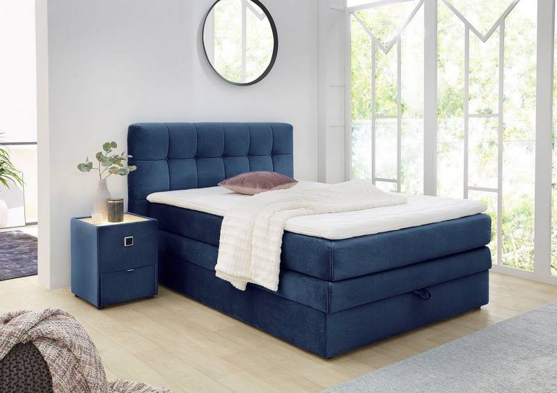 Jockenhöfer Gruppe Boxspringbett Amy, mit Bettkasten und Kaltschaum-Topper, erhältlich in 140 & 180cm Breite von Jockenhöfer Gruppe