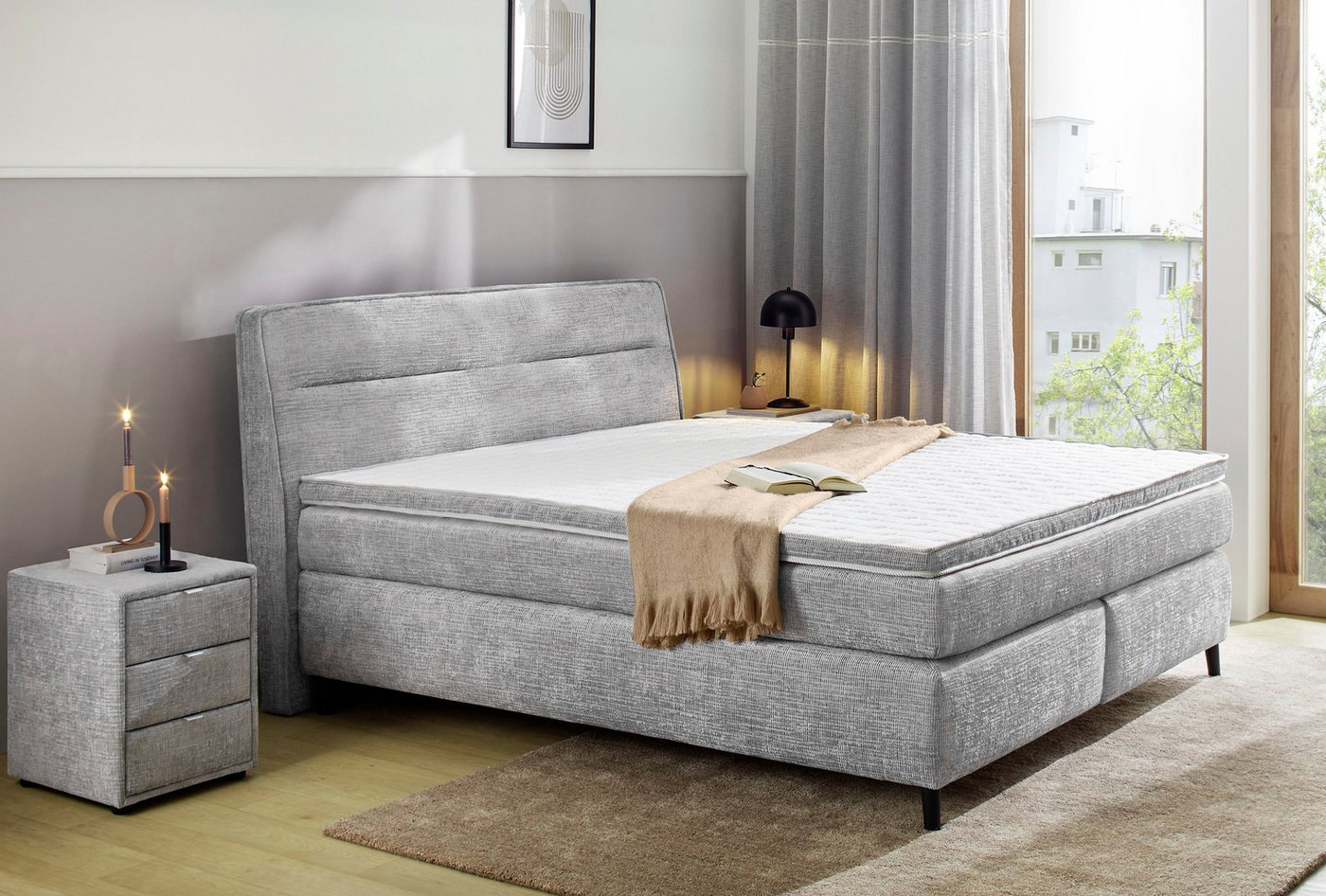 Jockenhöfer Gruppe Boxspringbett Betty, 7-Zonen-TTFK-Matratze, KS-Topper, Bettgröße 140 oder 180 wählbar Jockenhöfer Gruppe Boxspringbett Betty, 7-Zonen-TTFK-Matratze, KS-Topper, Bettgröße 140 oder 180 wählbar von Jockenhöfer Gruppe