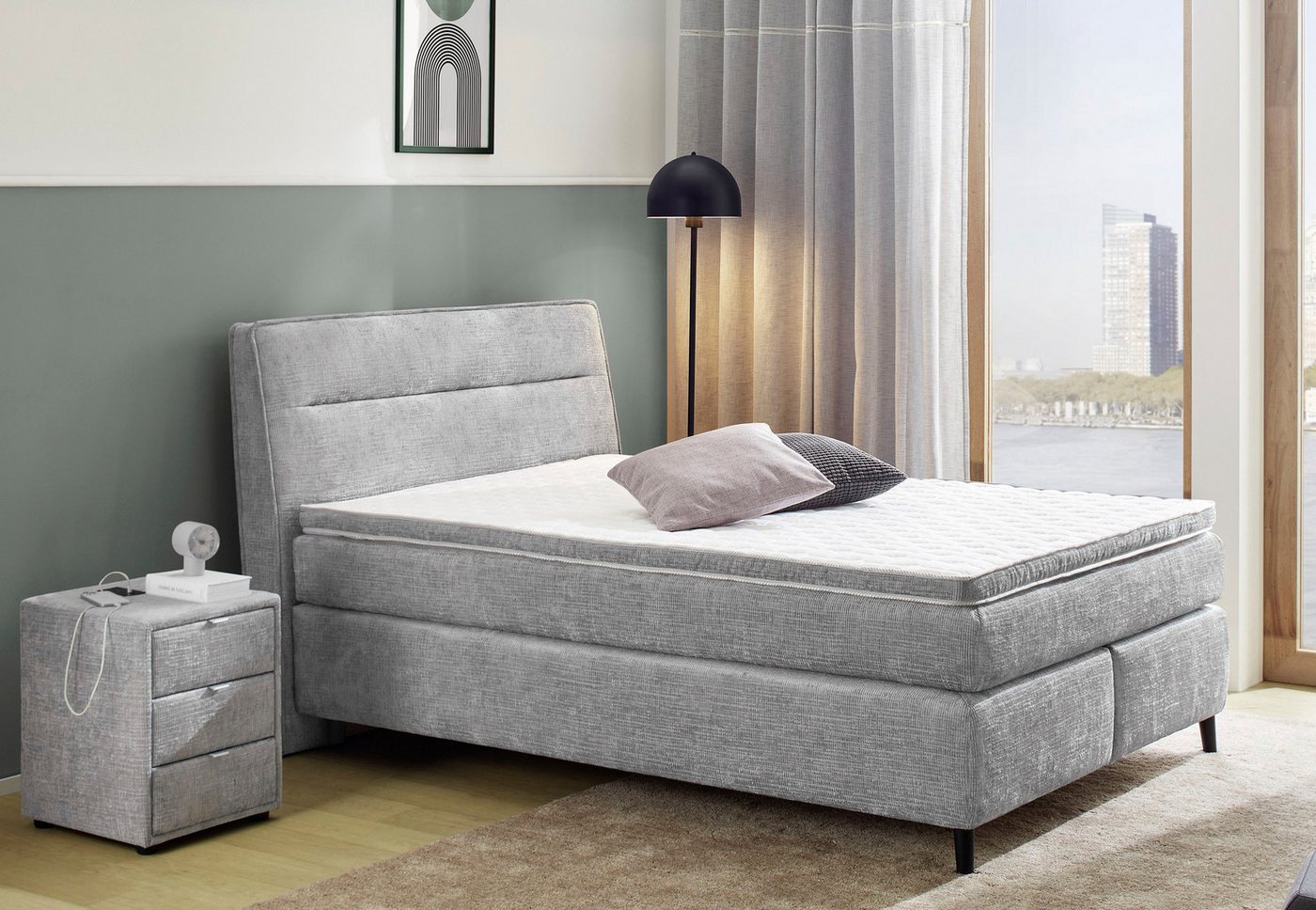 Jockenhöfer Gruppe Boxspringbett Betty, 7-Zonen-TTFK-Matratze, KS-Topper, Bettgröße 140 oder 180 wählbar Jockenhöfer Gruppe Boxspringbett Betty, 7-Zonen-TTFK-Matratze, KS-Topper, Bettgröße 140 oder 180 wählbar von Jockenhöfer Gruppe