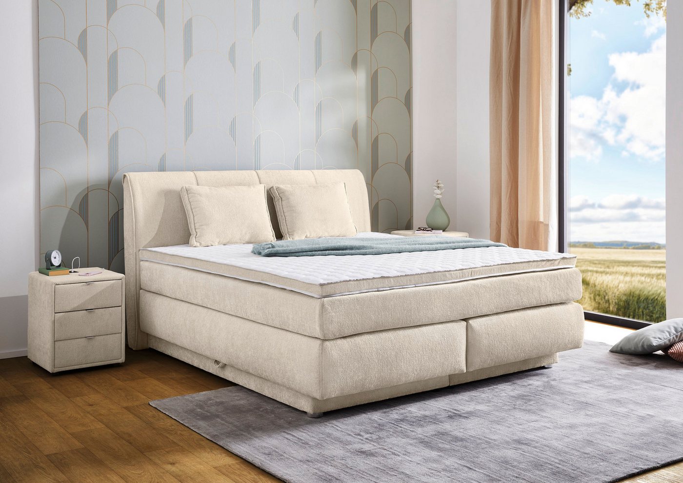 Jockenhöfer Gruppe Boxspringbett Caren, Breite 180cm, mit großem Bettkasten/Stauraum, 7-Zonen-TTFK-Matratze, KS-Topper, verschiedene Härtegrade wählbar Jockenhöfer Gruppe Boxspringbett Caren, Breite 180cm, mit großem Bettkasten/Stauraum, 7-Zonen-TTFK-Matratze, KS-Topper, verschiedene Härtegrade wählbar von Jockenhöfer Gruppe