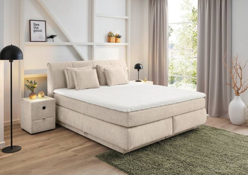 Jockenhöfer Gruppe Boxspringbett "Carla", OTTOs Choice! Topseller, wahlweise mit oder ohne Bettkasten, inkl. 4 Kissen, erhältlich in den Breiten 160 & 180cm von Jockenhöfer Gruppe