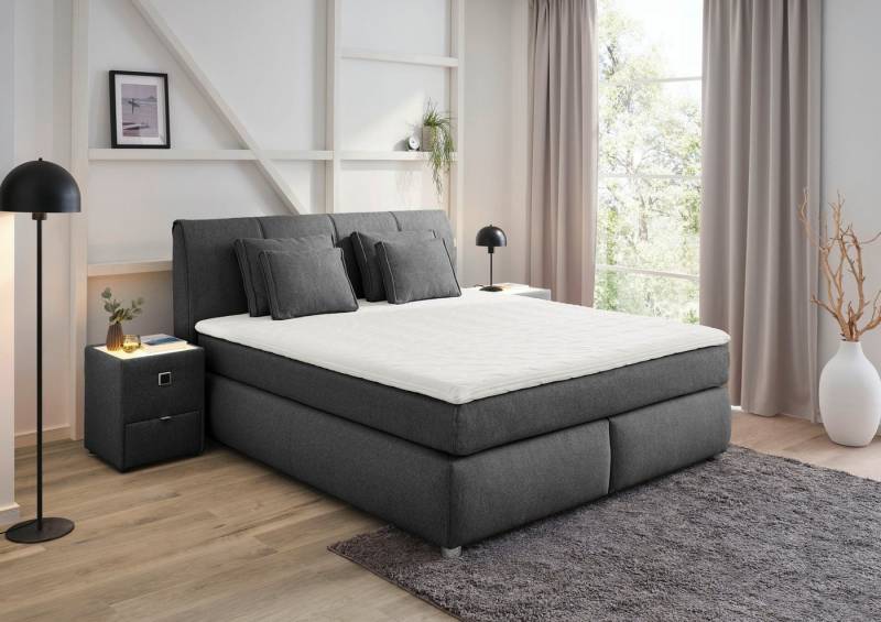 Jockenhöfer Gruppe Boxspringbett "Carla", OTTOs Choice! Topseller, wahlweise mit oder ohne Bettkasten, inkl. 4 Kissen, erhältlich in den Breiten 160 & 180cm von Jockenhöfer Gruppe